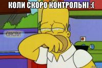 коли скоро контрольні :( 