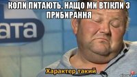 коли питають, нащо ми втікли з прибирання 