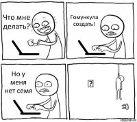 Что мне делать? Гомункула создать! Но у меня нет семя ☺