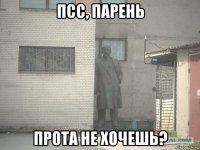 псс, парень прота не хочешь?