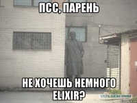 псс, парень не хочешь немного elixir?
