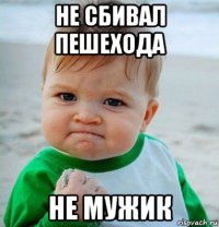 не сбивал пешехода не мужик