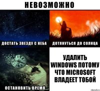 удалить windows потому что microsoft владеет тобой