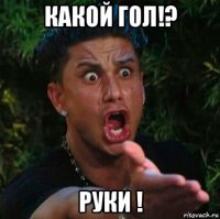 какой гол!? руки !