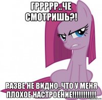 гррррр..че смотришь?! разве не видно..что у меня плохое настроение!!!!!!!!!!!