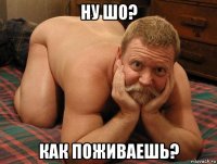 ну шо? как поживаешь?