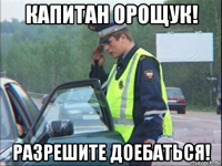 капитан орощук! разрешите доебаться!
