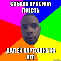 собака просила поесть дал ей картошку из kfc