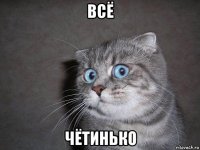 всё чётинько