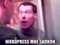  wordpress мне запили