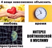 ИНТЕРЕС ВОЙТИХОВСКОЙ К МУСЛИМУ