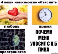 Почему меня уносит с 0,5 пива