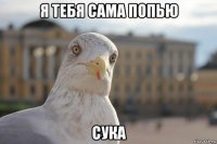 я тебя сама попью сука
