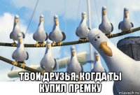  твои друзья, когда ты купил премку
