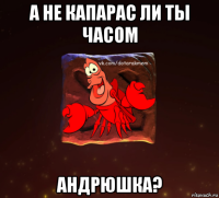 а не капарас ли ты часом андрюшка?