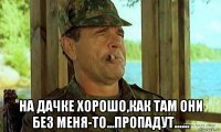  на дачке хорошо,как там они без меня-то...пропадут......