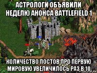 астрологи объявили неделю анонса battlefield 1 количество постов про первую мировую увеличилось раз в 10