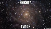 никита тупой