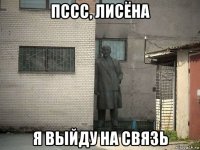 пссс, лисёна я выйду на связь