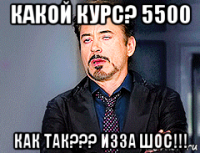 какой курс? 5500 как так??? изза шос!!!