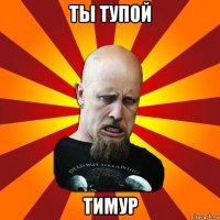 ты тупой тимур