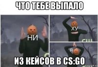 что тебе выпало из кейсов в cs:gо