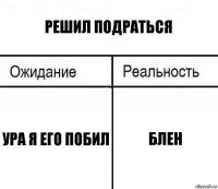 решил подраться ура я его побил блен