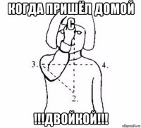 когда пришёл домой с !!!двойкой!!!