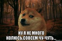  ну я не много колюсь,совсем чу-чуть...