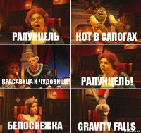 Рапунцель Кот в сапогах Красавица и Чудовище Рапунцель! Белоснежка Gravity Falls