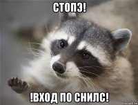 стопэ! !вход по снилс!