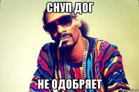 снуп дог не одобряет