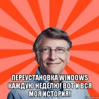  переустановка windows каждую неделю! вот и вся моя история!