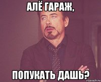 алё гараж, попукать дашь?