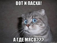 вот и пасха! а где мясо???