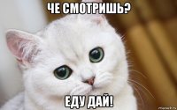 че смотришь? еду дай!