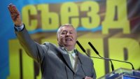 Создать мем Жириновский зига
