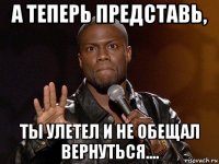 а теперь представь, ты улетел и не обещал вернуться....