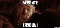 берпите глупцы