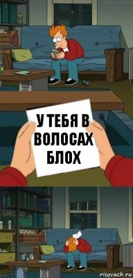 У тебя в волосах БЛОХ