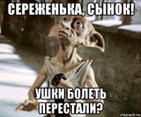 сереженька, сынок! ушки болеть перестали?