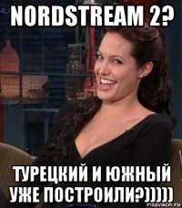 nordstream 2? турецкий и южный уже построили?)))))