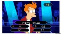 Укр VS Польща 0:1 0:6 9:2 2:3