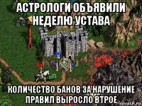 астрологи объявили неделю устава количество банов за нарушение правил выросло втрое