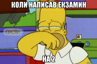 коли написав екзамин на 2