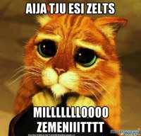 aija tju esi zelts millllllloooo zemeniiitttt