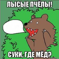 лысые пчёлы! суки, где мёд?