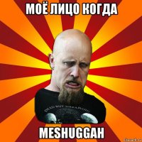 моё лицо когда meshuggah