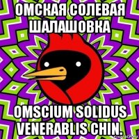 омская солевая шалашовка omscium solidus venerablis chin.