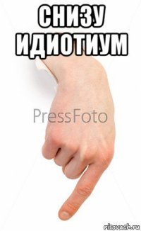 снизу идиотиум 